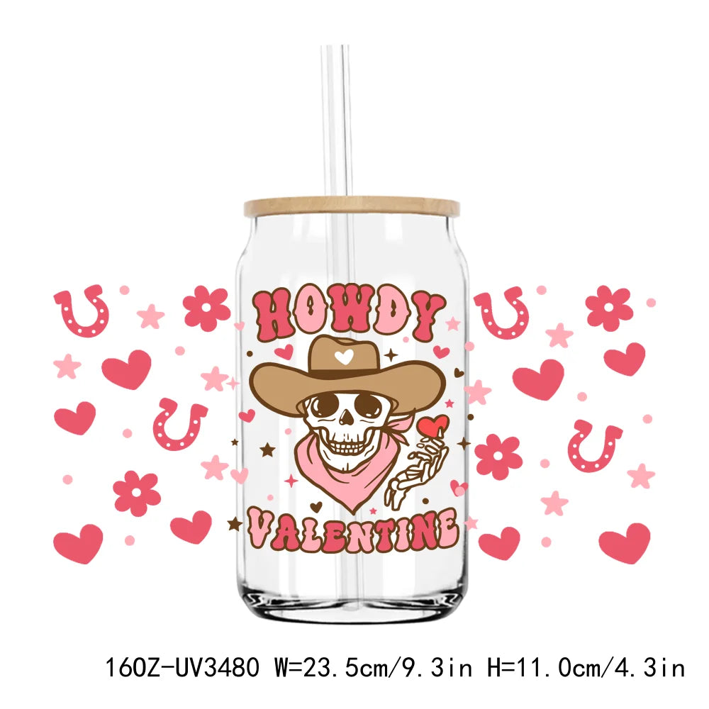 Love Jesus Valentine's Day 16OZ UV DTF Cup Wrap Transfers Stickers Mama Custom Label DIY Waterproof Logo For Libbey Glass Can