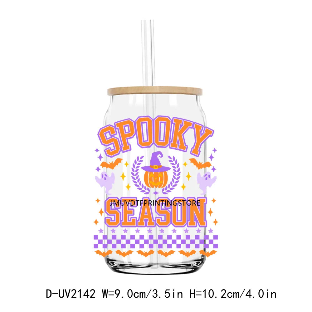 Spooky Mama Mini Halloween Season UV DTF Transfers Stickers Decals For Libbey Cold Cups Mugs Tumbler Waterproof DIY Craft