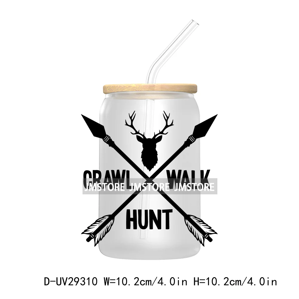 Mountain Hiking Quotes UV DTF Transfer Stickers Decals For Libbey Cold Cups Mugs Tumbler High Quality Labels Hunter Deer Fishing