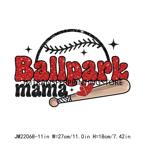 New Baseball Softball T-Ball Mama Sport Season Patches Logos That's My Boy DTF Transfer Stickers Ready To Press For Hoodies