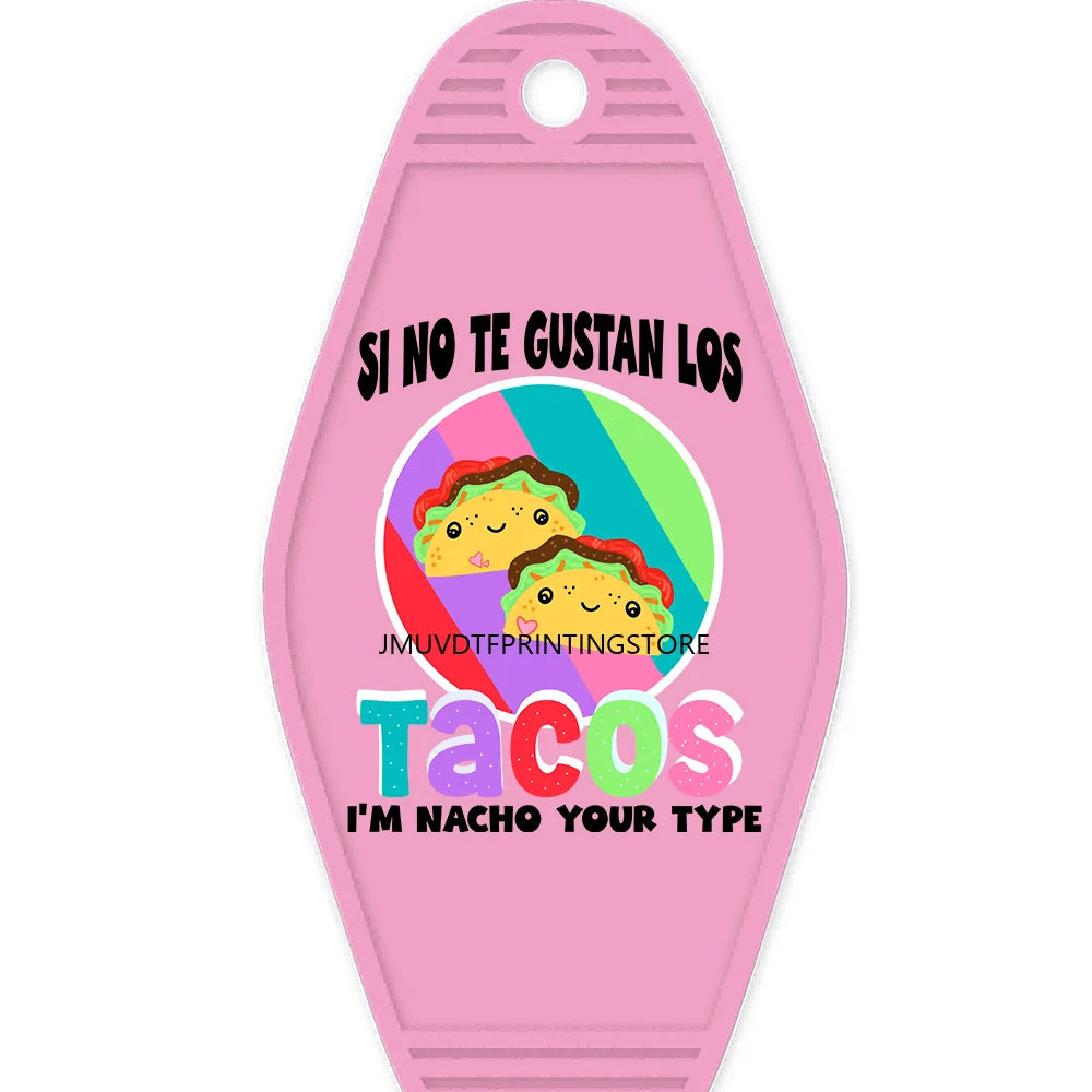 Mexico Latin Culture High Quality WaterProof UV DTF Sticker For Motel Hotel Keychain Mexican Sweet Snacks