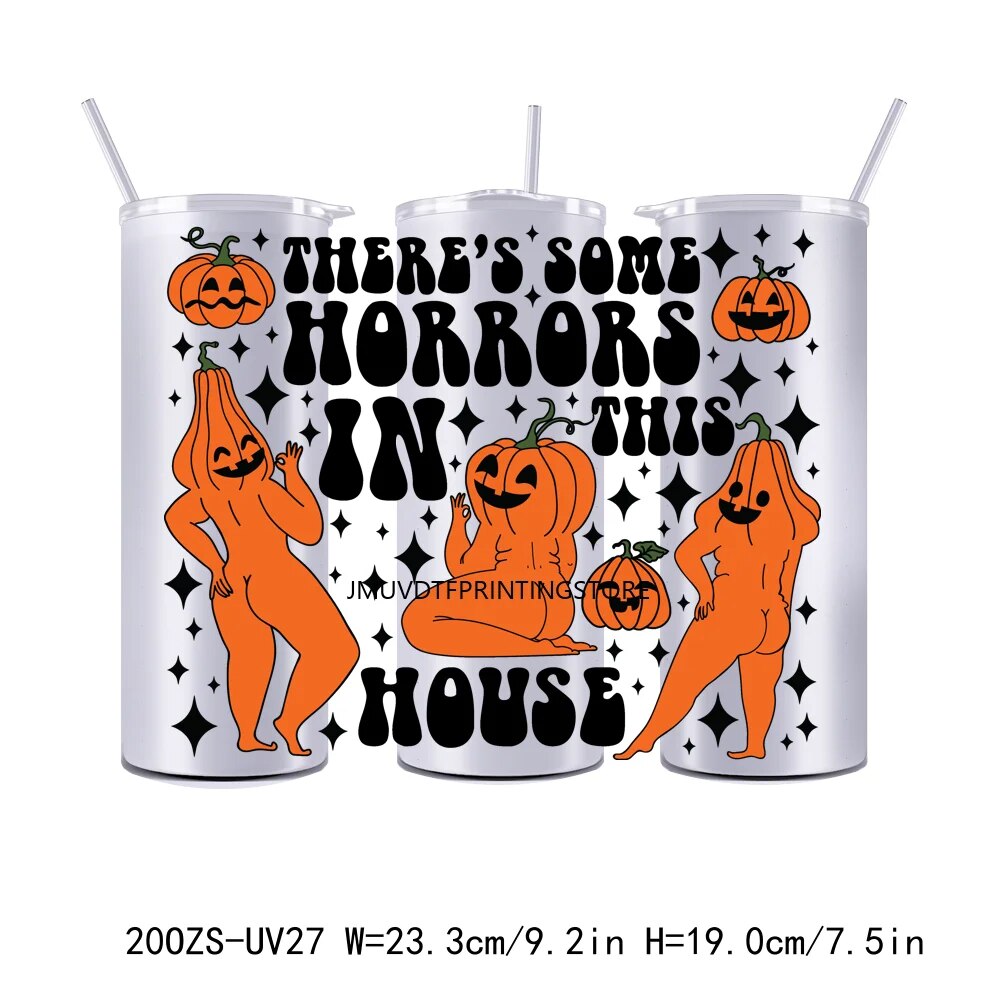 Suger Skull Halloween Nightmare 20OZ UV DTF Tumbler Straight Wrap Transfers Stickers Custom Labels DIY Durable Waterproof Logo