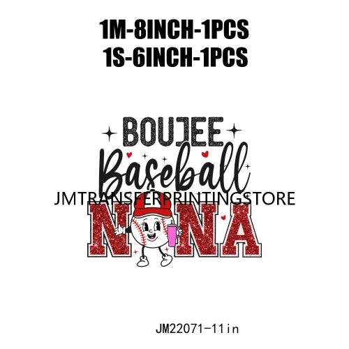 New Baseball Softball T-Ball Mama Sport Season Patches Logos That's My Boy DTF Transfer Stickers Ready To Press For Hoodies