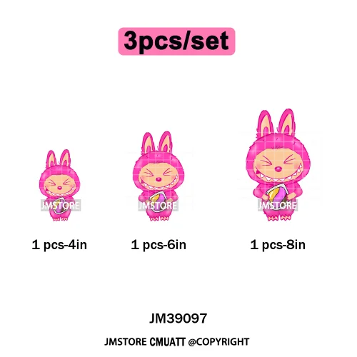 New Cartoon Doll Character With Mexican Food Iron on DTF Washable Heat Transfers Stickers Ready to Press for Textile Bags