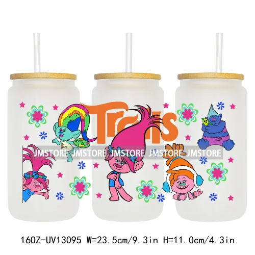 Kids Cartoon Best Friends UV DTF Stickers Ready to Transfer Cup Wrap Custom Labels DIY Craft For Libbey Can Glass Tumblers Mugs