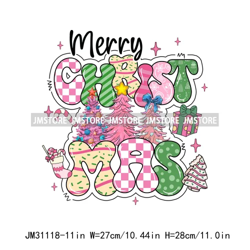 Funny Coquette Bow Merry Christmas Cozy Season Snow Winter Holiday Vibes Iron On DTF Transfer Stickers Ready To Press For Shirts