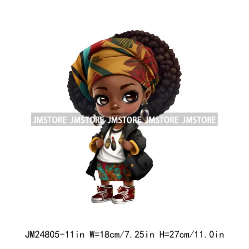 Fashion Kente Headwrap Turban Women Prints Camo Cool Black Hip Hop Boy Iron On DTF Transfers Stickers Ready To Press For Clothes