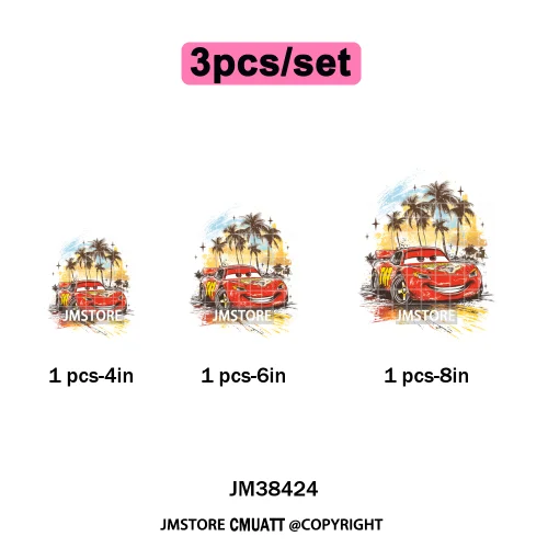 Funny Shells Coquette Bow Summer Salty Vibes Cartoon Printing Designs Iron On DTF Transfer Stickers Ready To Press T-shirts Bags