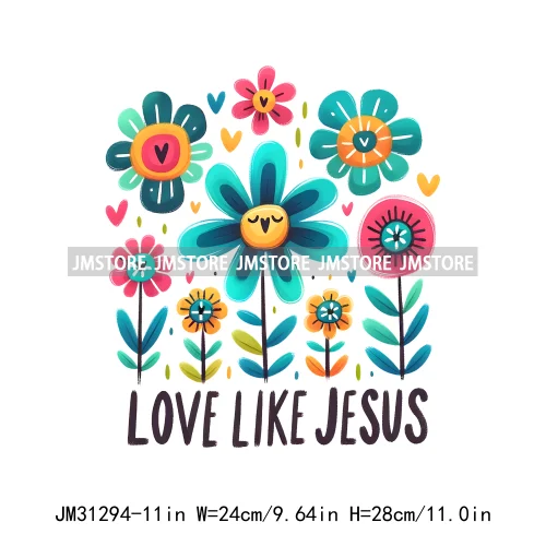 Christian Bible Verse God Jesus Psalm Love Faith Motivational Quotes Iron On DTF Transfers Stickers Ready To Press For Clothes