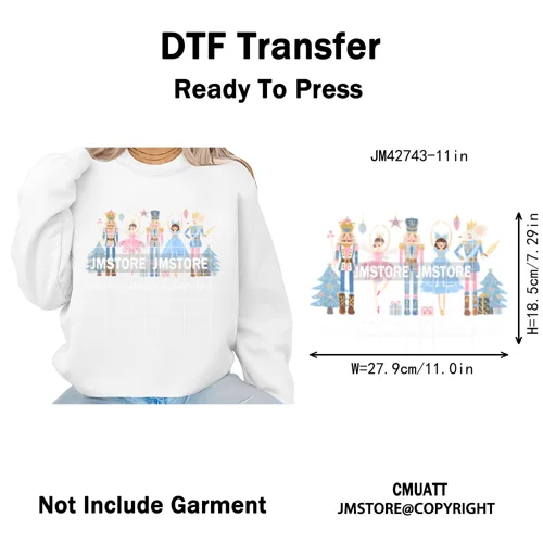 Y'all Are Nuts Pastel Cartoon Character Tis The Season Christmas Iron on DTF Heat Transfers Stickers Ready to Press for Clothes