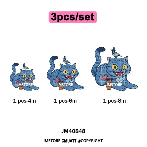 Kpop Culture Idol Movie Inspired Music Lover Cute Blue Anime Character Iron on DTF Transfers Stickers Ready to Press for Clothes