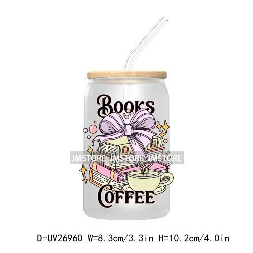 Spooky Readers Book Club UV DTF Sticker For 16OZ Libbey Glass Cup Can Wrap Transfer Stickers Custom Labels Logo Positive Quotes