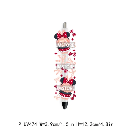 Cute Cartoon Monsters Character Kids UV DTF Pen Wraps Ready To Apply Transfer Stickers Waterproof Prints Durable Custom Labels