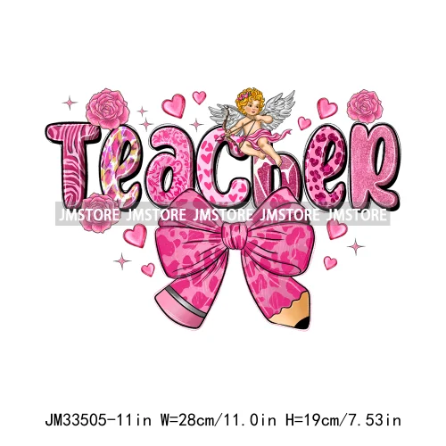 Love Sweet Heart Sucker For You Teacher Dog Cat Valentine Vibes Iron On DTF Transfer Stickers Ready To Press For Hoodies Bags