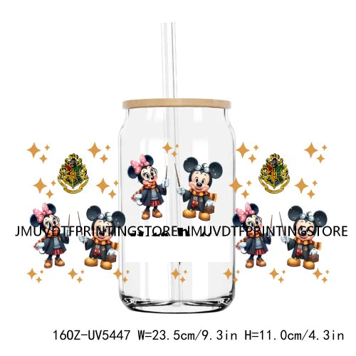 Popular Cartoon Character Sport 16OZ UV DTF Cup Wrap Transfer Stickers Custom Label Durable Waterproof Logo For Libbey Glass Can