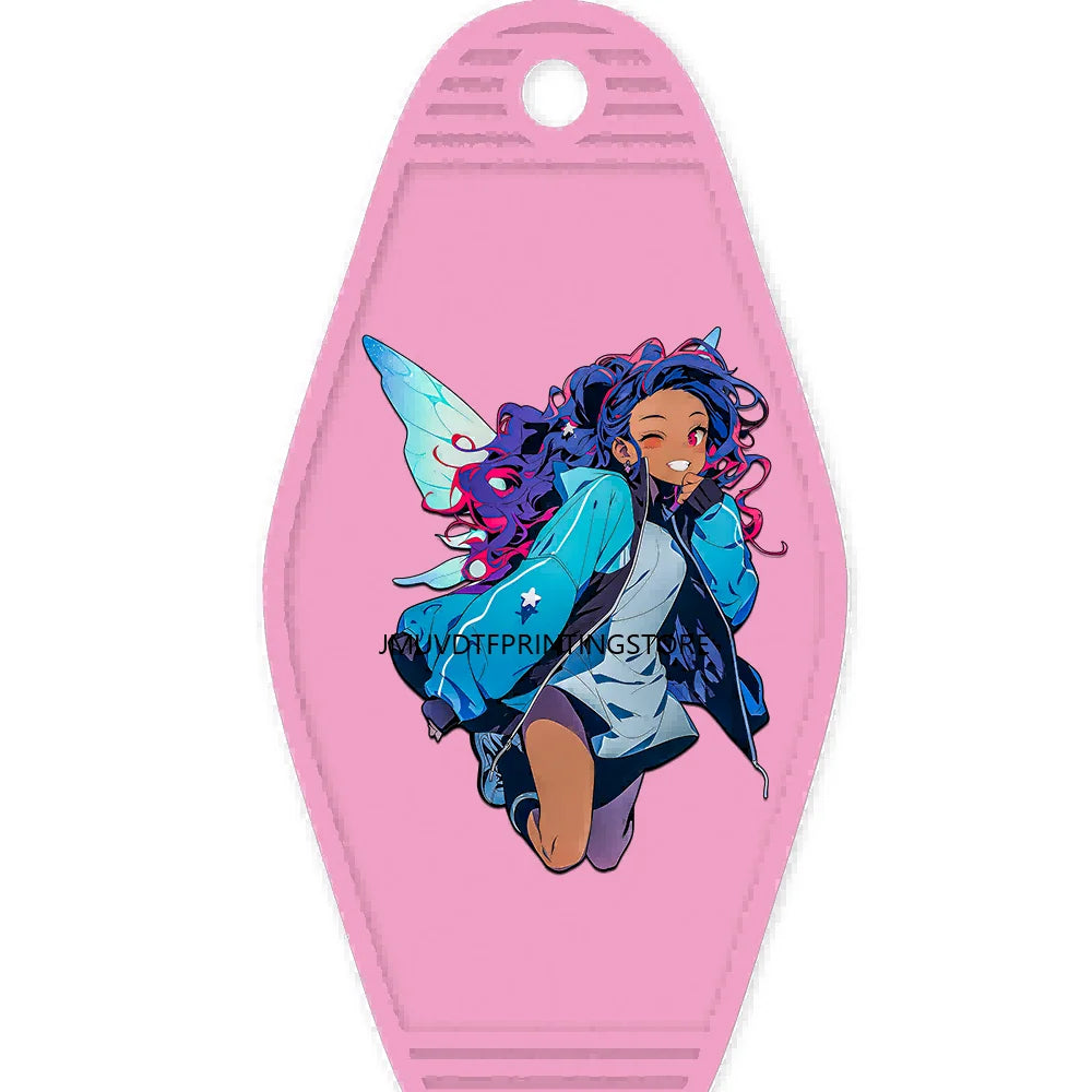 Black Girl Magic High Quality WaterProof UV DTF Sticker For Motel Hotel Keychain Urban Street  Girls Life