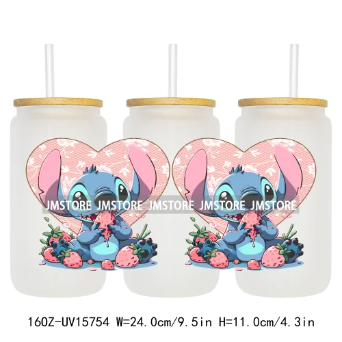 Retro Cartoon Western Summer Vibes UV DTF Cup Wraps Ready To Apply Waterproof Transfer Stickers For 16OZ Libbey Glass Can Mugs