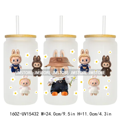 Anime Cartoon Dolls Character UV DTF Stickers Ready to Transfer Cup Wrap Custom Print DIY Craft For Libbey Glass Can Mug Tumbler