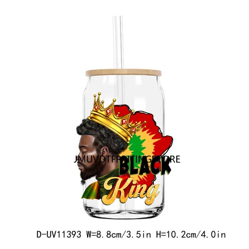 Juneteenth 1865 Black History Month UV DTF Transfers Stickers Decals For Libbey Cold Cups Mugs Tumbler Waterproof DIY Craft