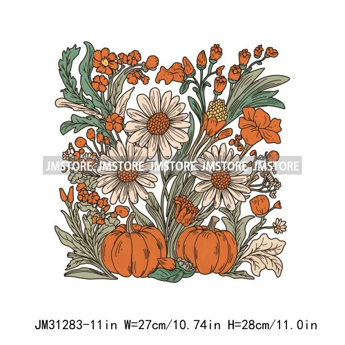 Give Thanks To The Lord Thanksgiving Bible Verse Jesus Fall Pumpkin Coquette Season Iron On DTF Transfers Stickers For Clothing