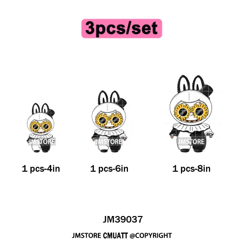 Horror Movie Character Cartoon Dolls Halloween Printing Iron on DTF Washable Transfers Stickers Ready to Press for Clothes Bags