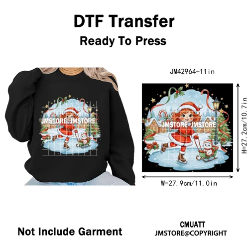 Cartoon Holiday Mouse Gingerbread Baking Christmas Tis The Season Iron on DTF Heat Transfers Stickers Ready to Press for Clothes