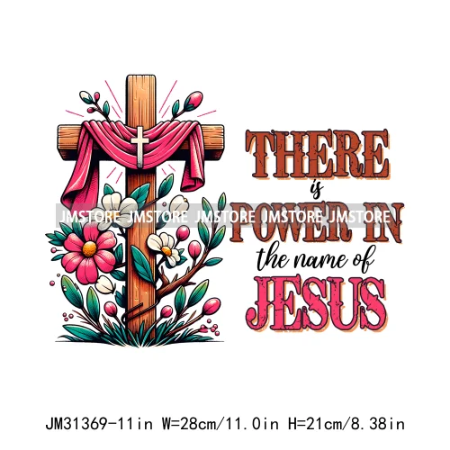 Be The Light Bible Verse Jesus Cross Christ Floral Religious Faith Motivational Spirit Iron On DTF Transfer Stickers For T-shirt