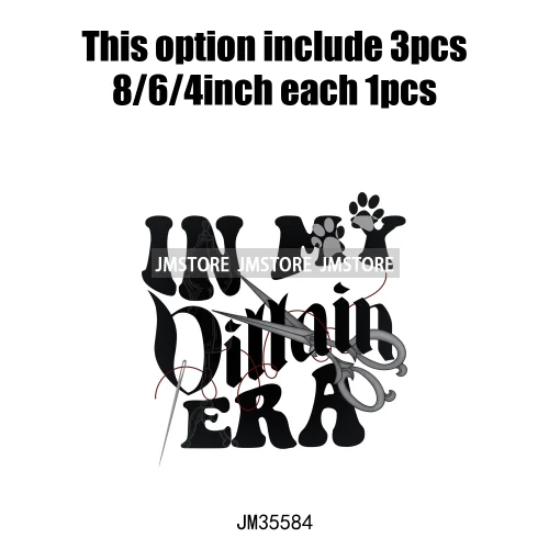 Colorful In My Era Wicked Cartoon Princess Evil Queen Washable Iron on DTF Transfers Stickers Diy Ready to Press for Sweatshirts