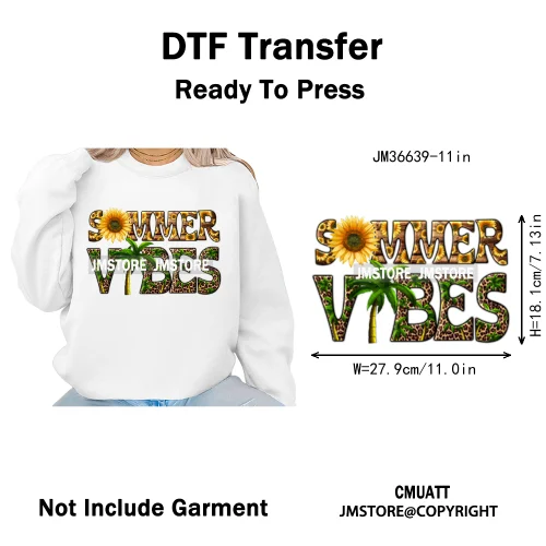 Funny Bruh We Out Teachers School Summer Drink Waves Camping Vibes Iron on DTF Heat Transfer Stickers Ready to Press for Clothes