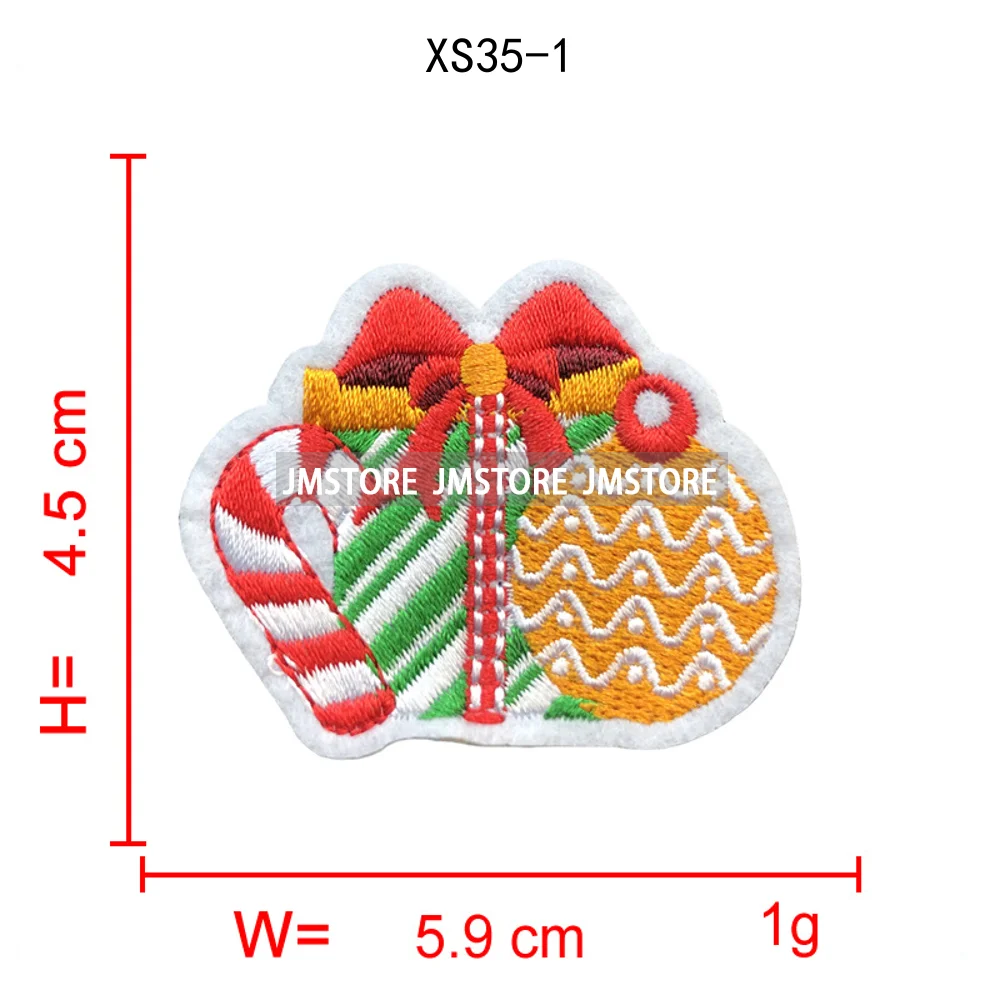 Sweet Christmas Small Size Snowman Santa Cozy Animal Xmas Holiday Gifts Kids Embroidery Appliques Iron on Patches for Clothing