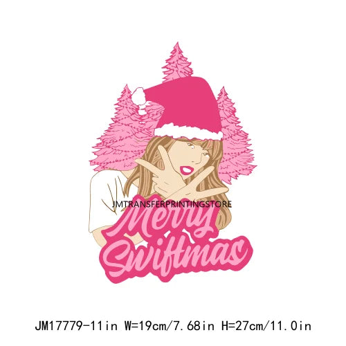 In My Swiftmas Era DTF Decals Don't Get Your Tinsel In A Tangle Merry Christmas Heat Transfer Sticker Ready To Press For Clothes