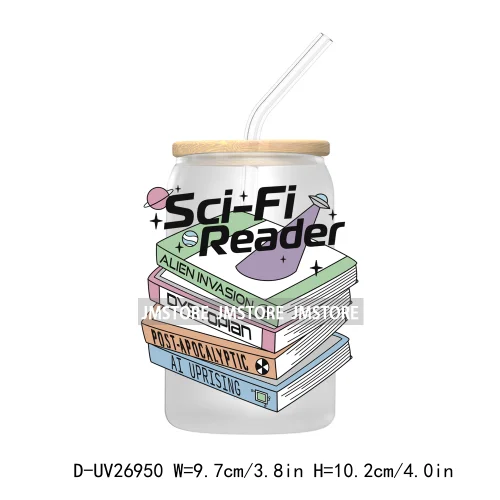 Bee A Book Warm 16OZ UV DTF Cup Wrap Transfer Stickers Custom Labels Waterproof Logo For Libbey Glass Can Motivational Saying