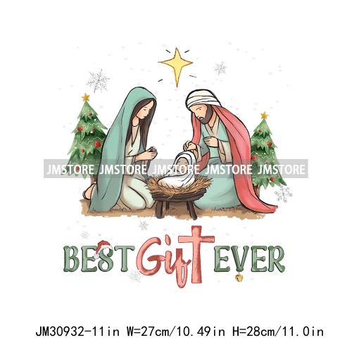 True Story Merry Christmas Jesus Is The Season God Says You Are Iron On DTF Transfers Stickers Ready To Press For Sweatshirts