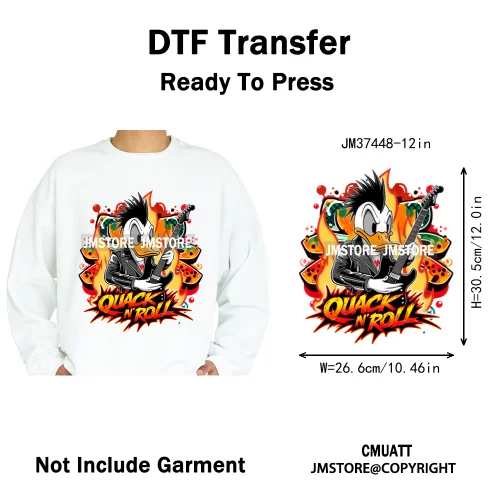 12in Colorful Rap Music Rock Vibes Mud Master Truck Space Trip Graffiti Iron on DTF Transfer Stickers Ready to Press for T-shirt