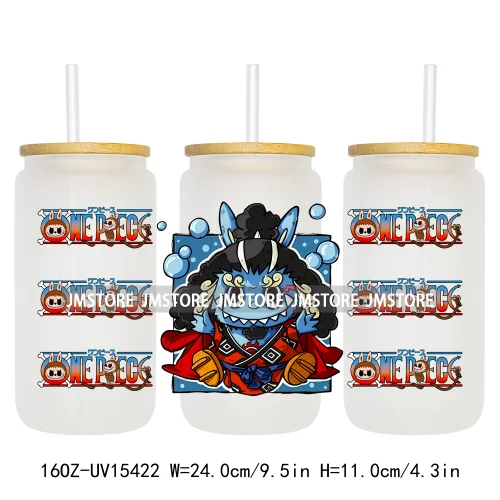 Anime Cartoon Dolls Character UV DTF Stickers Ready to Transfer Cup Wrap Custom Print DIY Craft For Libbey Glass Can Mug Tumbler