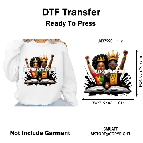 Celebrate Afro Dope Woman Juneteenth Since 1865 Freedom Power Vibes Independence Day Iron on  DTF Transfer Stickers For T-shirts