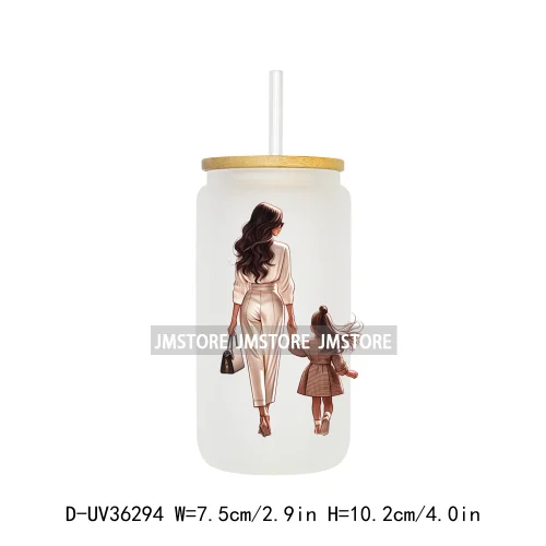Mother And Daughter Mother's Day UV Sticker Decals For Libbey Cold Cups Mugs Tumbler Transfer Stickers Waterproof Custom Logo