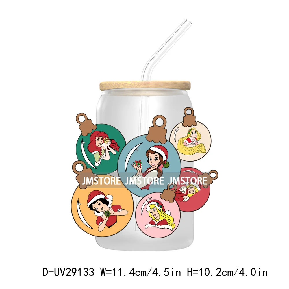 Christmas Vibes Cartoon Mouse Friends UV DTF Transfer Stickers Decals For Libbey Cold Cups Mugs Tumbler Labels Magical Kingdom