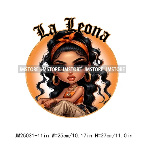 3d Custom Headband Hispanic Zodiac Girls Latina Constellation Lady DTF Iron On Transfers Stickers Ready To Press For T-shirts