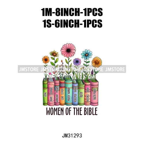 Christian Bible Verse God Jesus Psalm Love Faith Motivational Quotes Iron On DTF Transfers Stickers Ready To Press For Clothes