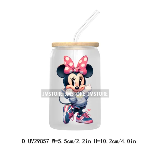 Streetwear Mouse Girl Boy UV DTF Transfer Stickers Decals For Libbey Cold Cups Mugs Tumbler Waterproof Labels Cartoon Characters