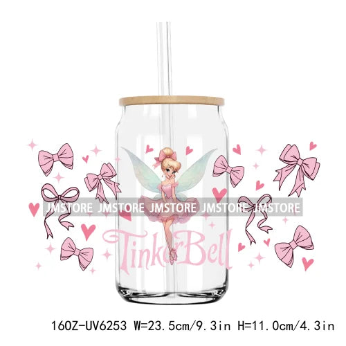 Cute Cartoon Characters UV DTF Sticker For 16OZ Libbey Glass Cup Can Wrap Transfer Stickers Custom Labels DIY Logo Magic World