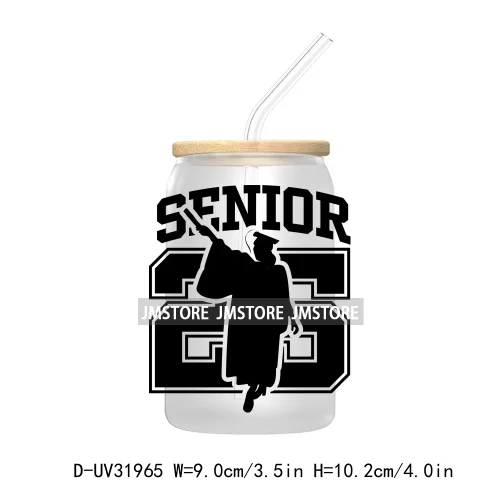 Class Of 2025 Graduation High School Senior UV DTF Transfer Stickers Decals For Libbey Cold Cups Mugs Tumbler Waterproof Labels