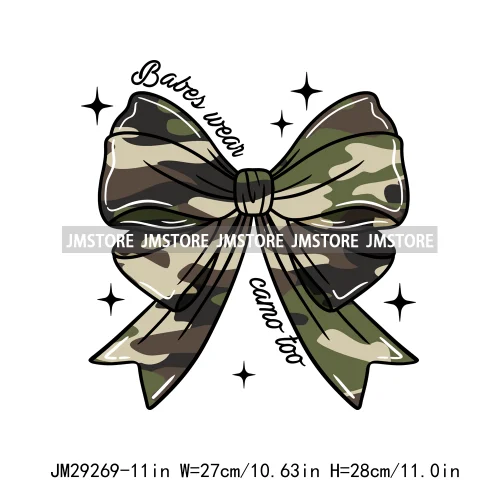 Cheer Mom Life Cheerleader Girls Camo Bow Dove Season Designs Iron On DTF Transfers Stickers Ready To Press For Clothes