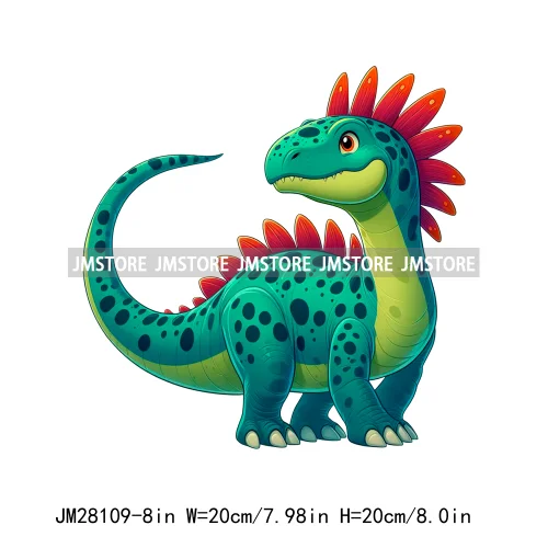 Funny Diy Dinosaur Cute Dino Nursery Animal DTF Iron On Transfers Stickers Ready To Press For T-shirts Bags