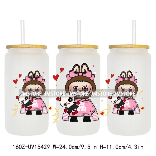 Anime Cartoon Dolls Character UV DTF Stickers Ready to Transfer Cup Wrap Custom Print DIY Craft For Libbey Glass Can Mug Tumbler