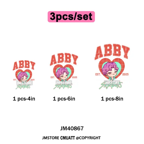Cartoon Girl Group Boy Band Music Fans Anime Lover Soda Pop Iron on DTF Washable Transfers Stickers Ready to Press for T-shirts