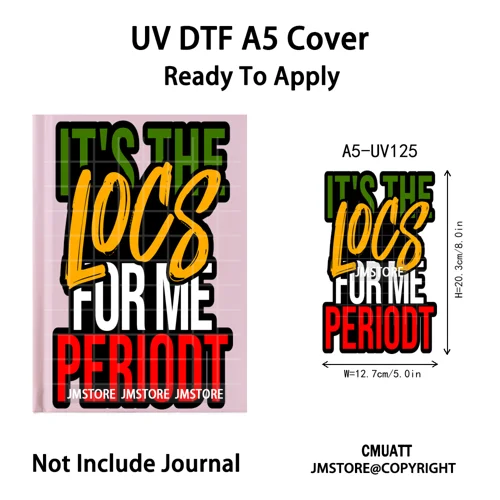 Hustle Hard Quotes Small Business Owner UV DTF Notebook Cover Decals Ready To Apply Transfer Stickers Wraps For A5 Journal Cover