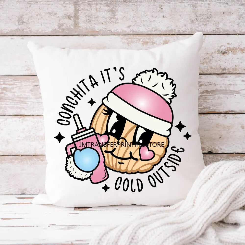 Cute Conchita Pantasmas Latin Christmas Decals Conchas Cucuys Christmas Ghouls Gifts Iron On DTF Transfers Sticker For Clothing