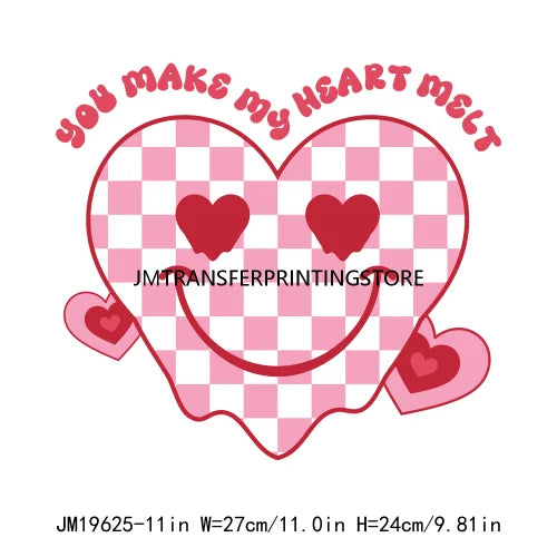 Funny Valentine Quotes Iron On Stickers DTF Transfers Ready To Press For Garment